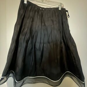 Elegant Black Pleated Skirt